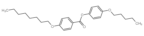 4-辛氧基苯甲酸-4-戊氧基苯酯结构式