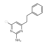 4-chloro-6-phenethyl-pyrimidin-2-amine结构式