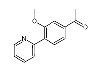 1-[3-methoxy-4-(pyridin-2-yl)phenyl]ethanone Structure