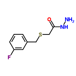2-[(3-Fluorobenzyl)sulfanyl]acetohydrazide结构式