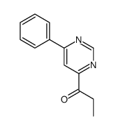 1-(6-phenylpyrimidin-4-yl)propan-1-one结构式