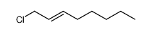 (E)-1-chloro-2-octene Structure
