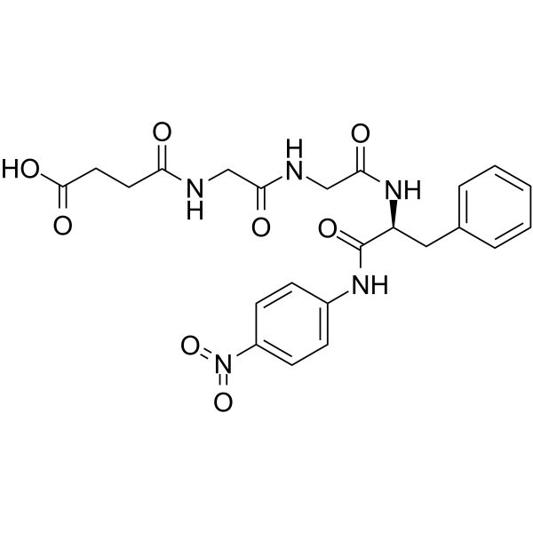 N-琥珀酰-甘氨酸-甘氨酸-苯丙氨酸-对硝基苯胺图片