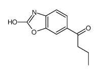 6-butanoyl-3H-1,3-benzoxazol-2-one Structure