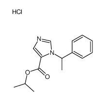 propan-2-yl 3-(1-phenylethyl)imidazole-4-carboxylate,hydrochloride结构式