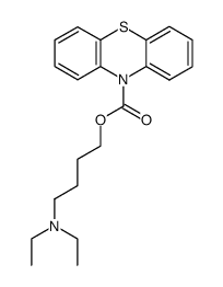 4-(diethylamino)butyl 10H-phenothiazine-10-carboxylate结构式