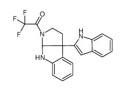 1-[8b-(1H-indol-2-yl)-1,2,3a,4-tetrahydropyrrolo[2,3-b]indol-3-yl]-2,2,2-trifluoroethanone Structure