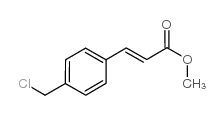 (E)-甲基3-(4-(氯甲基)苯基)丙烯酸酯结构式