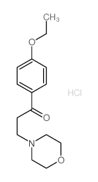 1-Propanone, 1-(4-ethoxyphenyl)-3-(4-morpholinyl)-, hydrochloride (9CI) Structure