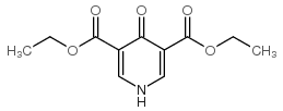 4-氧代-1,4-二氢-3,5-吡啶二羧酸二乙酯结构式