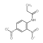 N-(2,4-dinitrophenyl)propanamide结构式