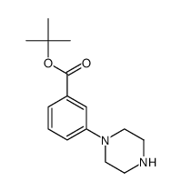 tert-butyl 3-(piperazin-1-yl)benzoate Structure