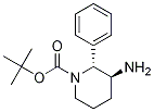 trans-tert-butyl 3-aMino-2-phenylpiperidine-1-carboxylate结构式