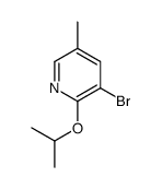 3-Bromo-2-isopropoxy-5-methylpyridine structure