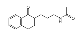 2-[3-Acetamino-propyl]-1,2,3,4-tetrahydro-naphthalin-1-on结构式