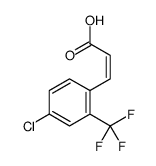 4-CHLORO-2-(TRIFLUOROMETHYL)CINNAMIC ACID structure