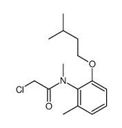 2-chloro-N-methyl-N-[2-methyl-6-(3-methylbutoxy)phenyl]acetamide结构式