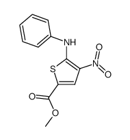 methyl 4-nitro-5-(phenylamino)thiophene-2-carboxylate结构式