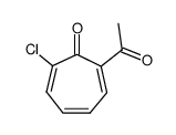 2-acetyl-7-chlorocyclohepta-2,4,6-trien-1-one结构式