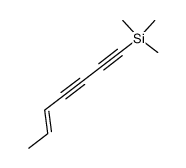 (5E)-1-trimethylsilyl-hept-5-ene-1,3-diyne结构式