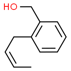 Benzenemethanol, 2-(2-butenyl)-, (Z)- (9CI) Structure
