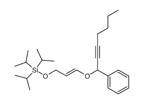 Triisopropyl-[(E)-3-(1-phenyl-hept-2-ynyloxy)-allyloxy]-silane Structure
