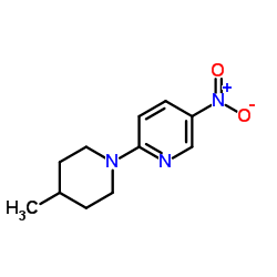 2-(4-Methyl-1-piperidinyl)-5-nitropyridine结构式