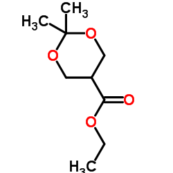 2,2-二甲基-5-乙氧羰基-1,3-二氧六环结构式