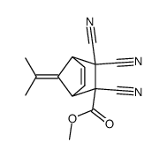 methyl 2,3,3-tricyano-7-(propan-2-ylidene)bicyclo[2.2.1]hept-5-ene-2-carboxylate Structure