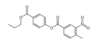 p-(propoxycarbonyl)phenyl 3-nitro-p-toluate结构式
