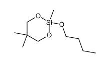 2,5,5-trimethyl-2-butoxy-2-sila-1,3-dioxacyclohexane结构式