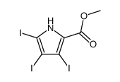 3,4,5-triiodo-pyrrole-2-carboxylic acid methyl ester结构式