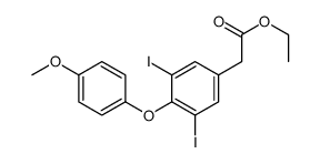 ethyl 3,5-diiodo-4-(4-methoxyphenoxy)phenylacetate Structure