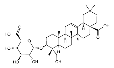 3-O-β-D-glucuronopyranoside of hederagenin结构式