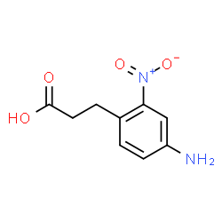3-(4-氨基-2-硝基苯基)丙酸结构式
