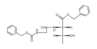 benzyl N-(benzyloxycarbonyl)glycyl-L-threoninate结构式