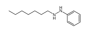 N-heptyl-N'-phenyl-hydrazine结构式