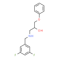 1-((3,5-二氟苄基)氨基)-3-苯氧基丙-2-醇结构式