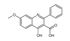 4-hydroxy-7-methoxy-2-phenyl-quinoline-3-carboxylic acid结构式