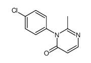 3-(4-chlorophenyl)-2-methylpyrimidin-4-one Structure
