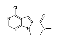 4-chloro-N,N,7-trimethylpyrrolo[2,3-d]pyrimidine-6-carboxamide结构式