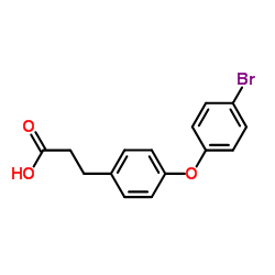3-(4-(4-BROMOPHENOXY)PHENYL)PROPANOIC ACID结构式