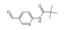 N-(5-formyl-pyridin-2-yl)-2,2-dimethyl-propionamide结构式