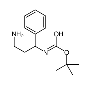 2-Methyl-2-propanyl (3-amino-1-phenylpropyl)carbamate Structure