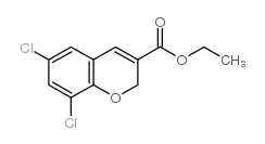 6,8-二氯-2H-色烯-3-羧酸乙酯结构式