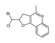 2-[bromo(chloro)methyl]-4-methyl-2,3-dihydrofuro[3,2-c]quinoline结构式