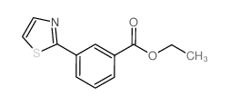 3-(1,3-噻唑-2-基)苯甲酸乙酯结构式