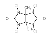 Imidazo[4,5-d]imidazole-2,5(1H,3H)-dione,1,3,4,6-tetrachlorotetrahydro-3a,6a-dimethyl- Structure