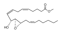 (5Z,8Z,14Z:10R,11S,12R)-methyl 10-hydroxy-11,12-epoxyeicosa-5,8,14-trienoate结构式