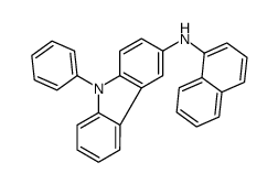 N-naphthalen-1-yl-9-phenylcarbazol-3-amine结构式